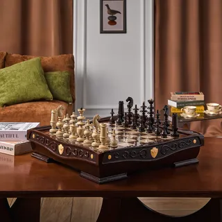 Шахматы "Режанс" из черного дерева